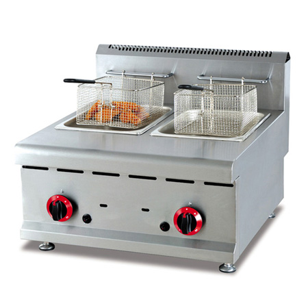 富祺GF-585台式燃氣雙缸雙篩炸爐