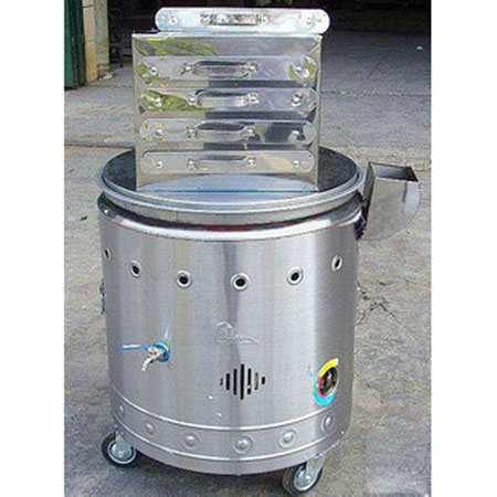 富祺腸粉機4層圓形抽屜式蒸腸粉機