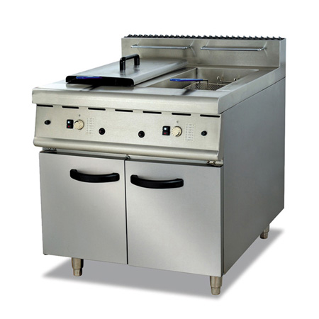 富祺GF-985落地式燃氣炸爐連櫃座