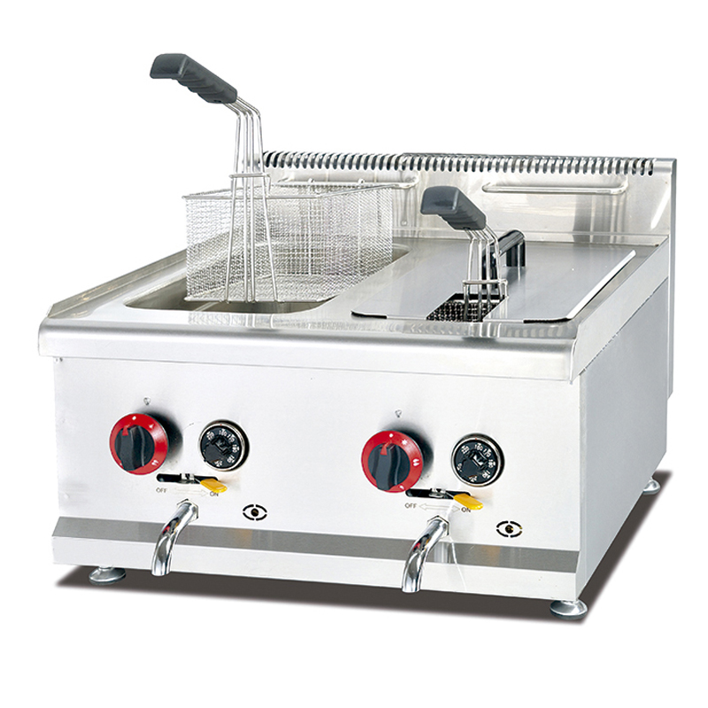 富祺GF-72A燃氣雙缸雙篩控溫炸爐