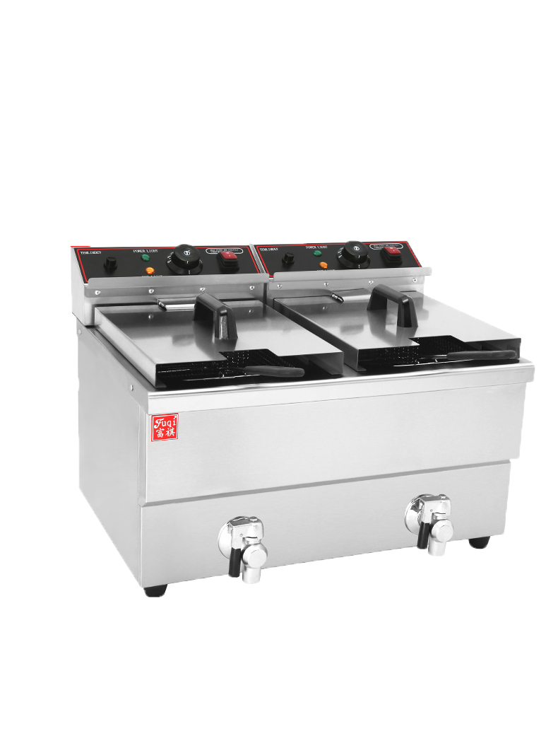 富祺DF-10L-2台式雙缸雙篩電炸爐